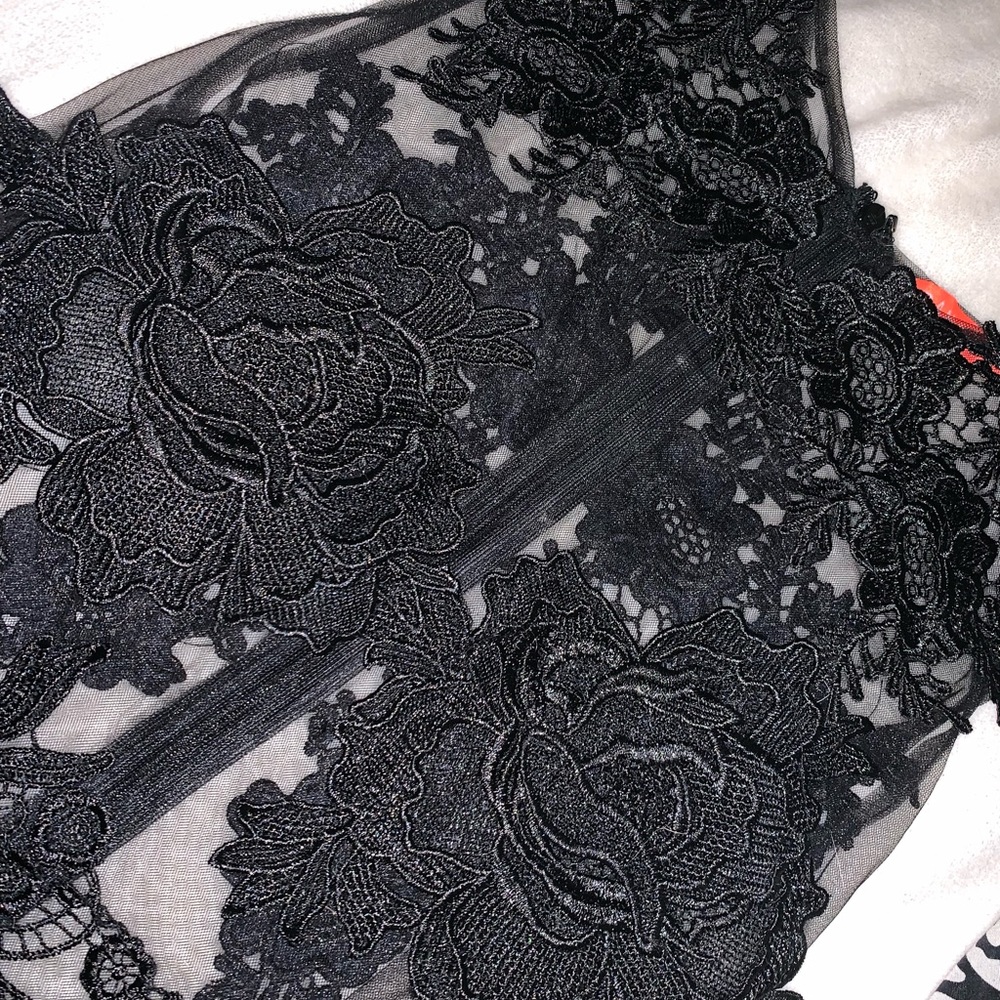 Banjul Black Lace Romper